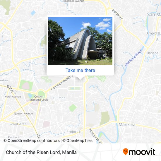 Church of the Risen Lord map