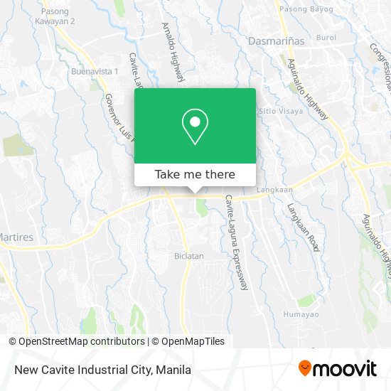 New Cavite Industrial City map