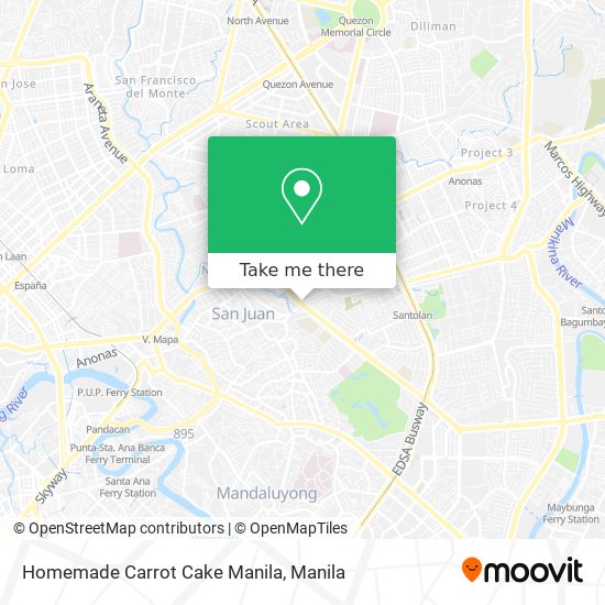 Homemade Carrot Cake Manila map