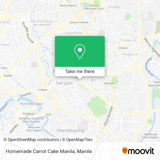 Homemade Carrot Cake Manila map