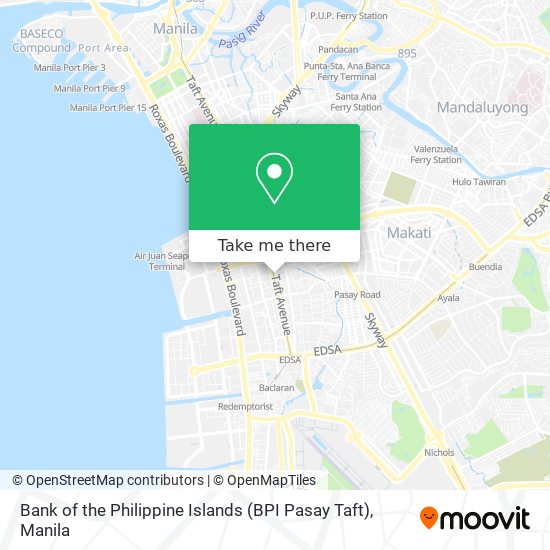 Bank of the Philippine Islands (BPI Pasay Taft) map