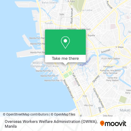 Overseas Workers Welfare Administration (OWWA) map