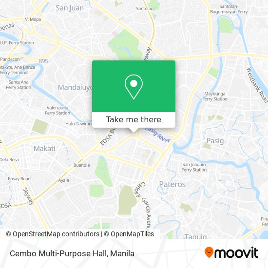 Cembo Multi-Purpose Hall map