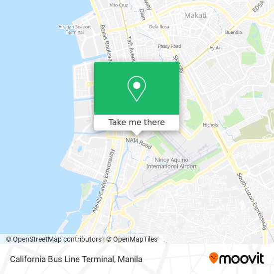 California Bus Line Terminal map