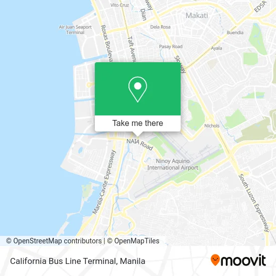California Bus Line Terminal map