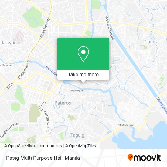 Pasig Multi Purpose Hall map