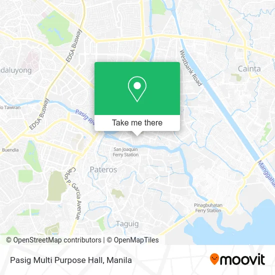 Pasig Multi Purpose Hall map
