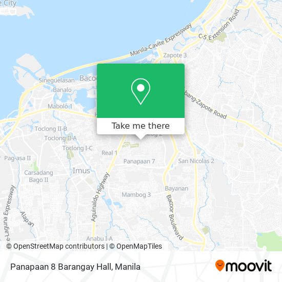 Panapaan 8 Barangay Hall map