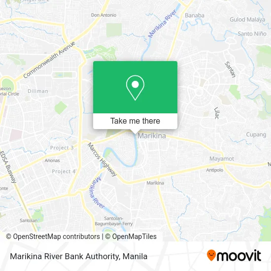 Marikina River Bank Authority map