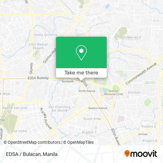 EDSA / Bulacan map