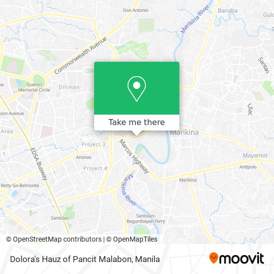 Dolora's Hauz of Pancit Malabon map