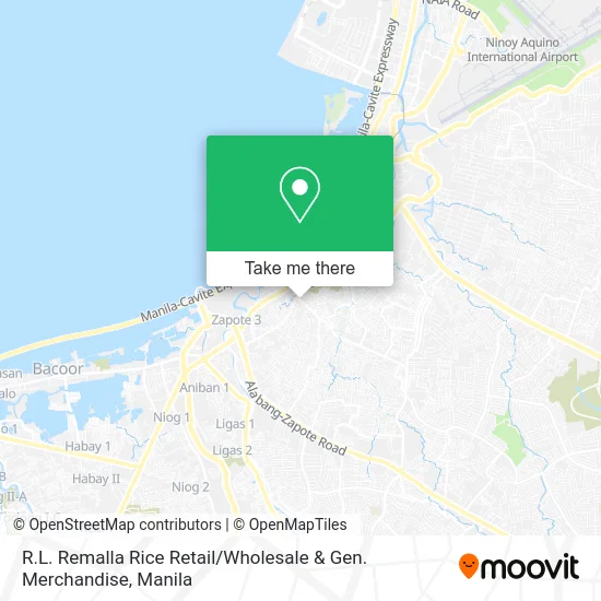 R.L. Remalla Rice Retail / Wholesale & Gen. Merchandise map