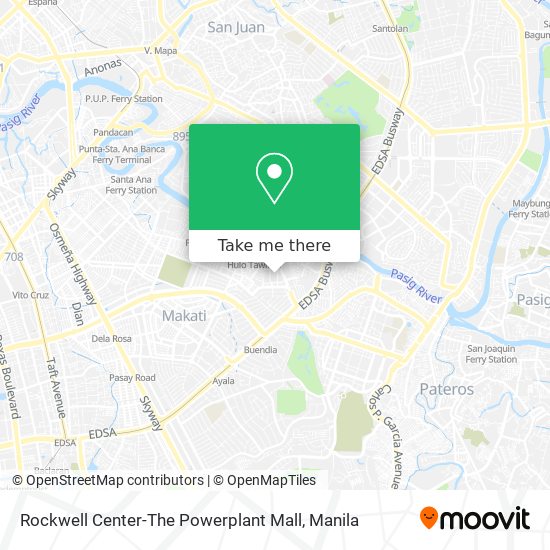Rockwell Center-The Powerplant Mall map