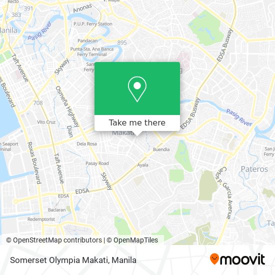 Somerset Olympia Makati map