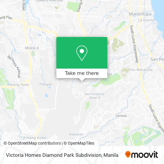 Victoria Homes Diamond Park Subdivision map