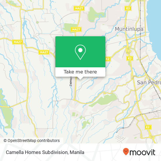 Camella Homes Subdivision map