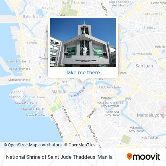 National Shrine of Saint Jude Thaddeus map