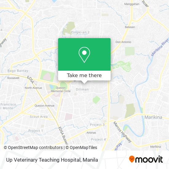 Up Veterinary Teaching Hospital map