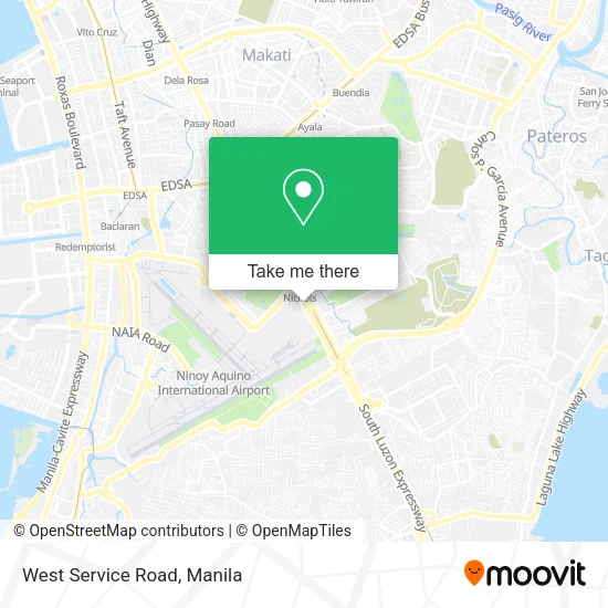 West Service Road map