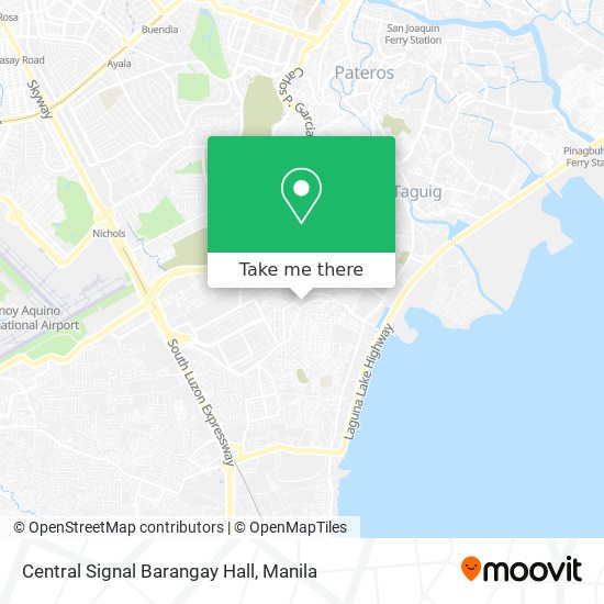 Central Signal Barangay Hall map