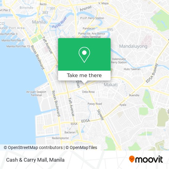 Cash & Carry Mall map