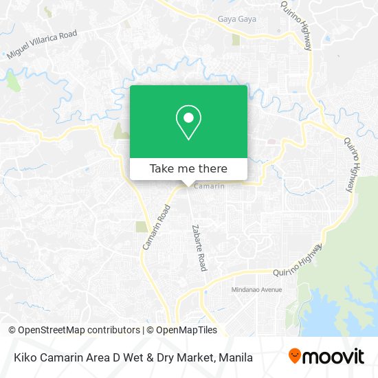 Kiko Camarin Area D Wet & Dry Market map
