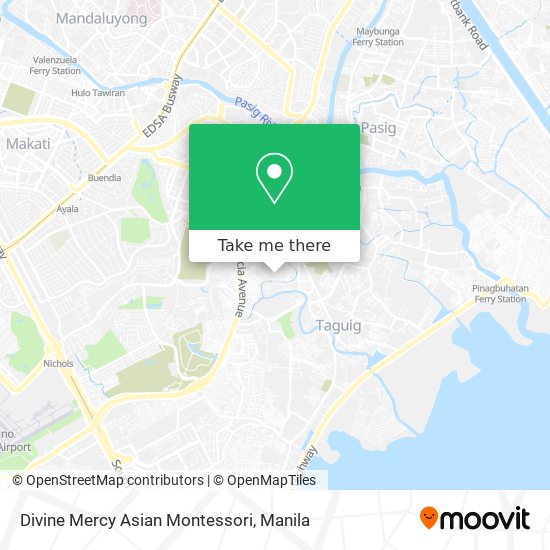 Divine Mercy Asian Montessori map