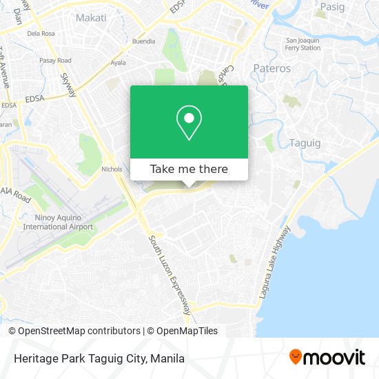 Heritage Park Taguig City map