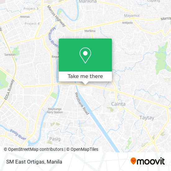 SM East Ortigas map