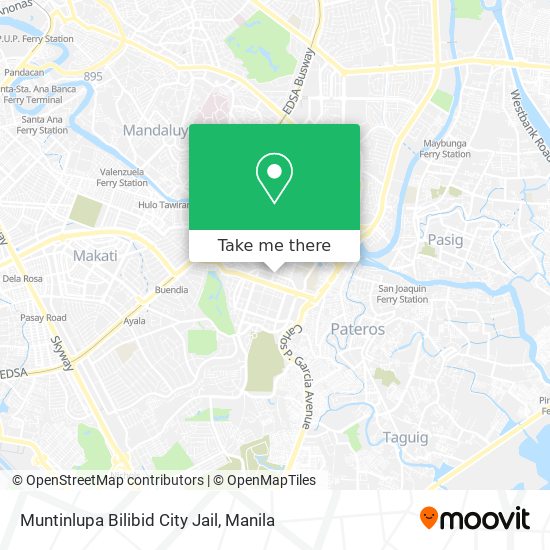 Muntinlupa Bilibid City Jail map