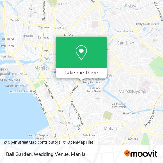Bali Garden, Wedding Venue map