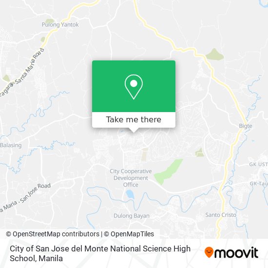 City of San Jose del Monte National Science High School map