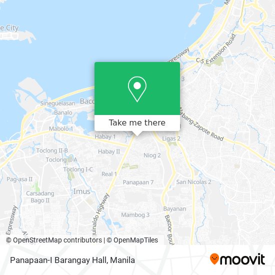 Panapaan-I Barangay Hall map