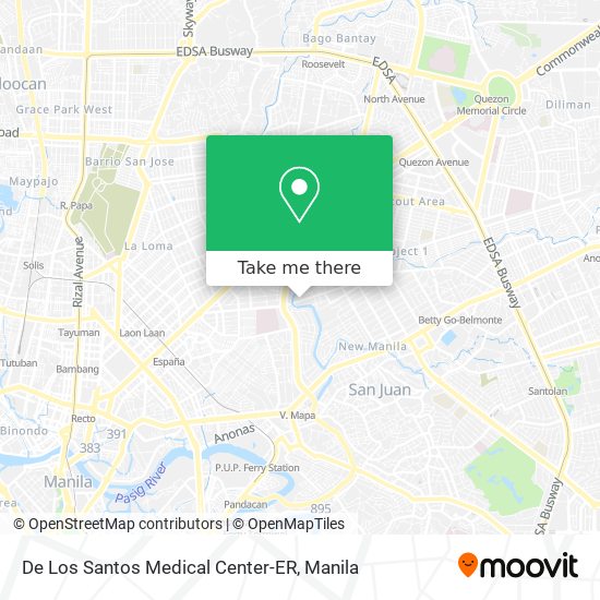 De Los Santos Medical Center-ER map