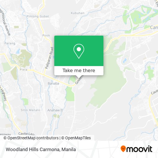Woodland Hills Carmona map