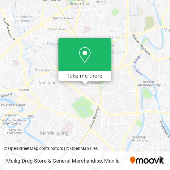 Mailig Drug Store & General Merchandise map
