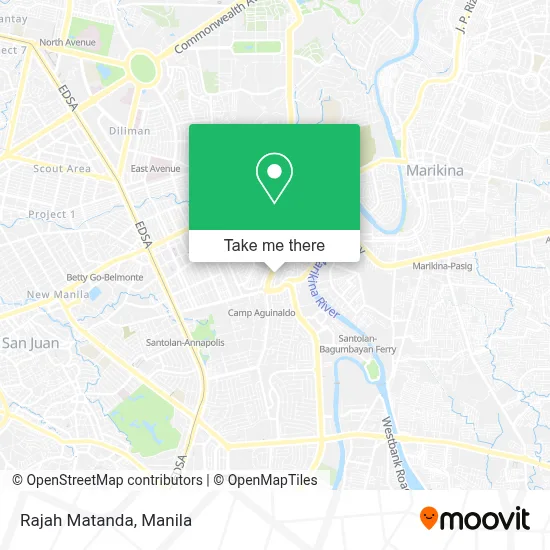 Rajah Matanda map