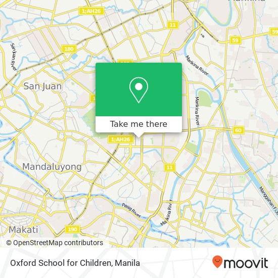 Oxford School for Children map