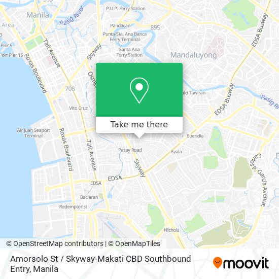 Amorsolo St / Skyway-Makati CBD Southbound Entry map