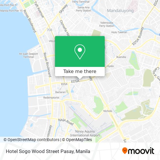 Hotel Sogo Wood Street Pasay map