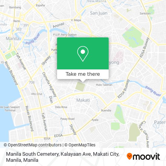 Manila South Cemetery, Kalayaan Ave, Makati City, Manila map