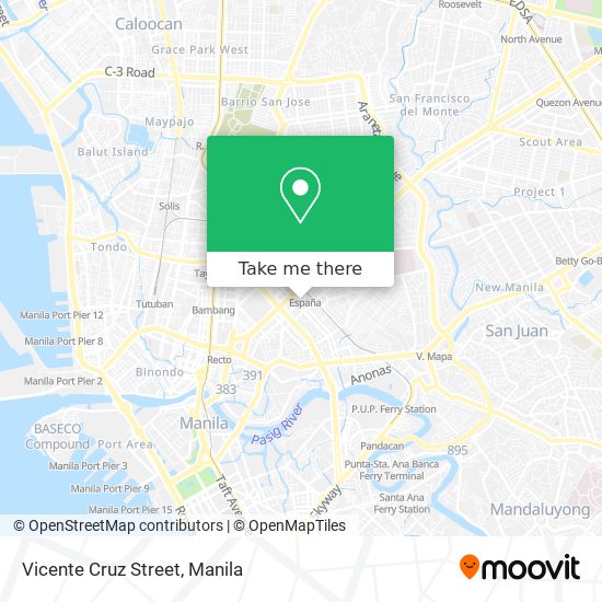 Vicente Cruz Street map