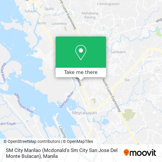SM City Marilao (Mcdonald's Sm City San Jose Del Monte Bulacan) map