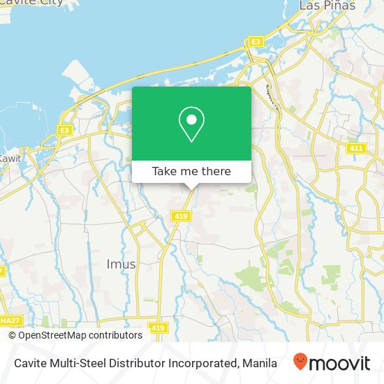 Cavite Multi-Steel Distributor Incorporated map