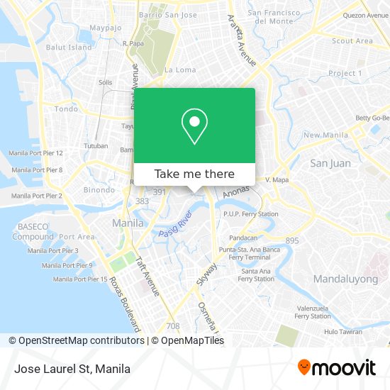 Jose Laurel St map