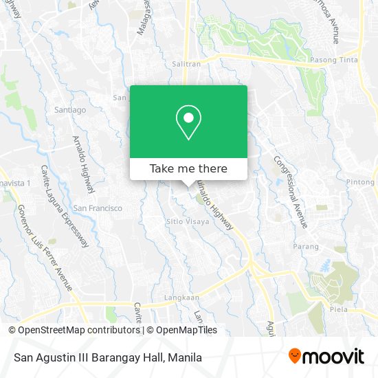 San Agustin III Barangay Hall map