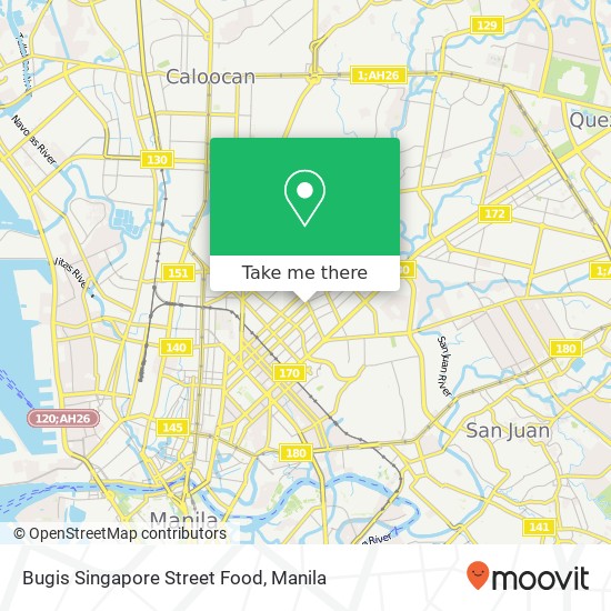 Bugis Singapore Street Food map