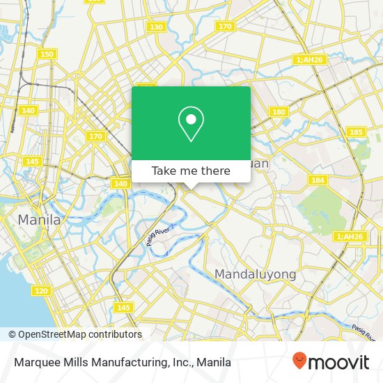 Marquee Mills Manufacturing, Inc. map