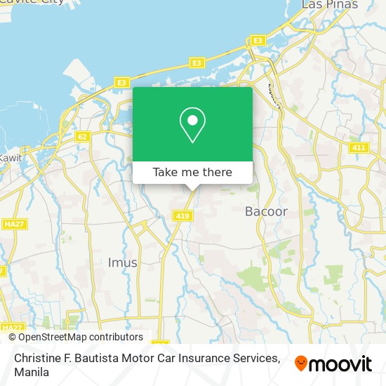 Christine F. Bautista Motor Car Insurance Services map