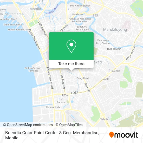 Buendia Color Paint Center & Gen. Merchandise map